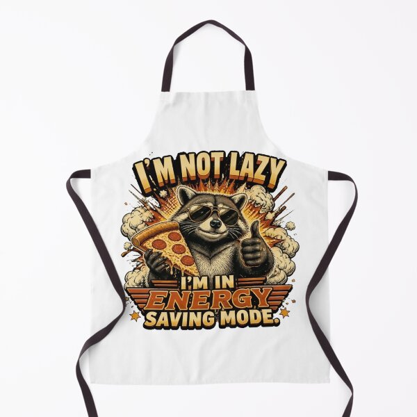 Item preview, I'm Not Lazy I'm In Energy Saving Mode Funny Raccoon Vintage T-Shirt designed and sold by Cavalier-org.