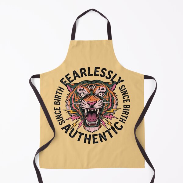 Item preview, Fearlessly Authentic Three-Eyed Tiger Traditional Tattoo Retro Design designed and sold by AdyKurniawan.