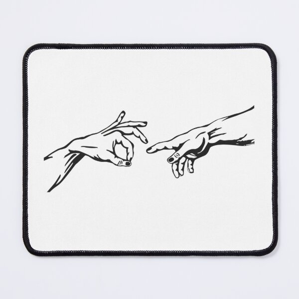 Item preview, The Creation Of Adam Renaissance Sketch designed and sold by FloweredSkulls.