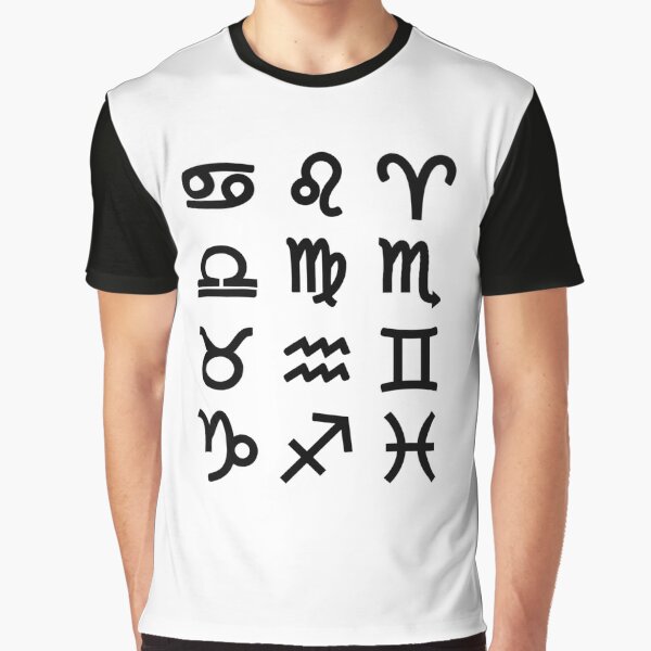 Zodiac Symbols - Astrology, Astronomy, #Zodiac, #Symbols, #ZodiacSymbols Graphic T-Shirt