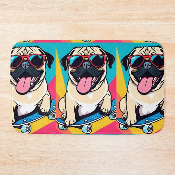Item preview, Illustration - Dog on Skate, Dynamic Cartoon Style designed and sold by AnimeShin.