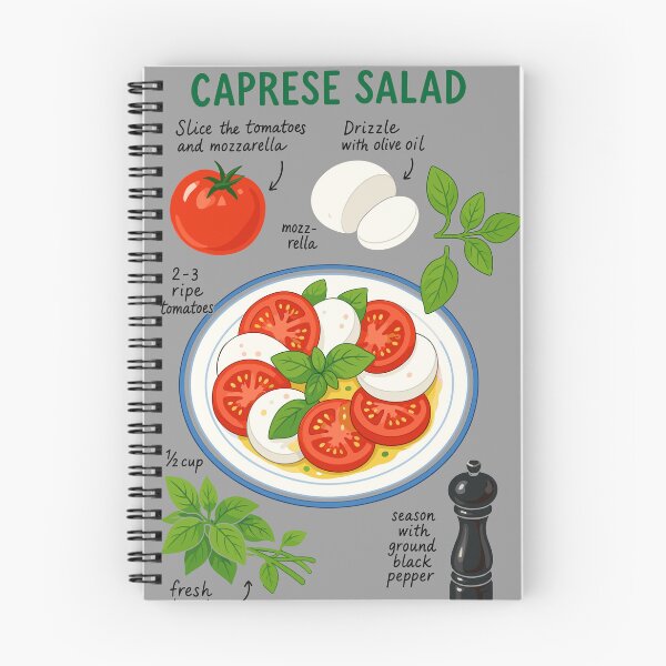 Item preview, Caprese Salad Recipe designed and sold by Shirleyher.