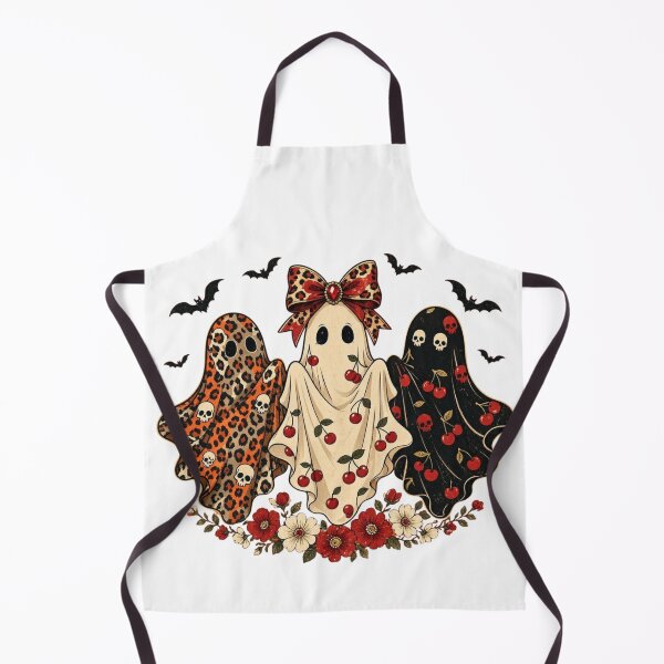 Item preview, Cherry Leopard Ghost Halloween vintage coquette designed and sold by CF_VintageDesign.