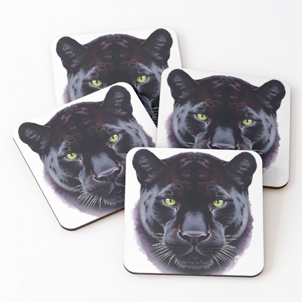 Item preview, Majestic Black Panther Watercolor Painting designed and sold by RawNaturePrints.