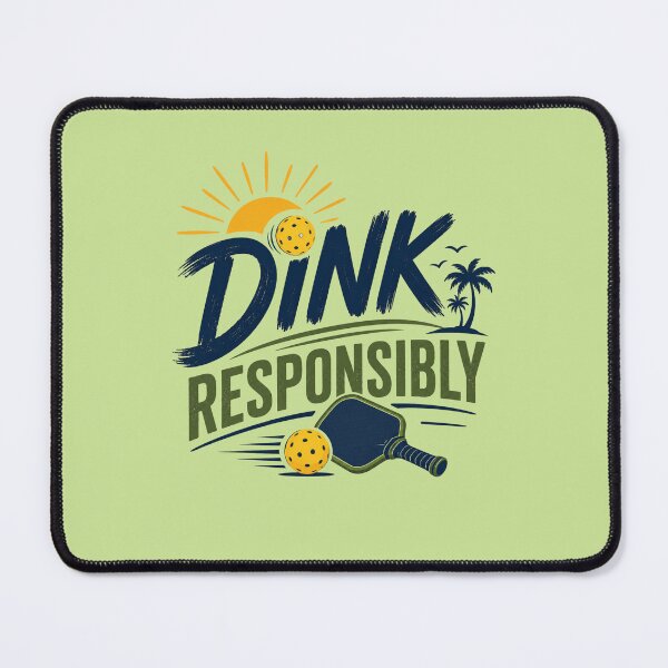 Item preview, Dink Responsibly Pickleball Design,  Funny Summer Pickleball Player Art designed and sold by Right-UR.