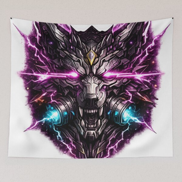 Item preview, Retro Cybernetic Wolf Head Magenta Laser Optics designed and sold by RiteshCenter .