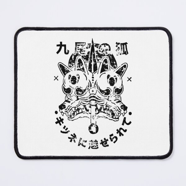 Item preview, Kitsune Mask Crimson Floral Japanese designed and sold by FloweredSkulls.