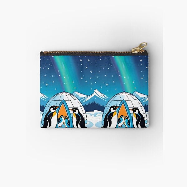 Item preview, Illustration - Emperor Penguins in a Polar Landscape, Cozy Atmosphere designed and sold by AnimeShin.