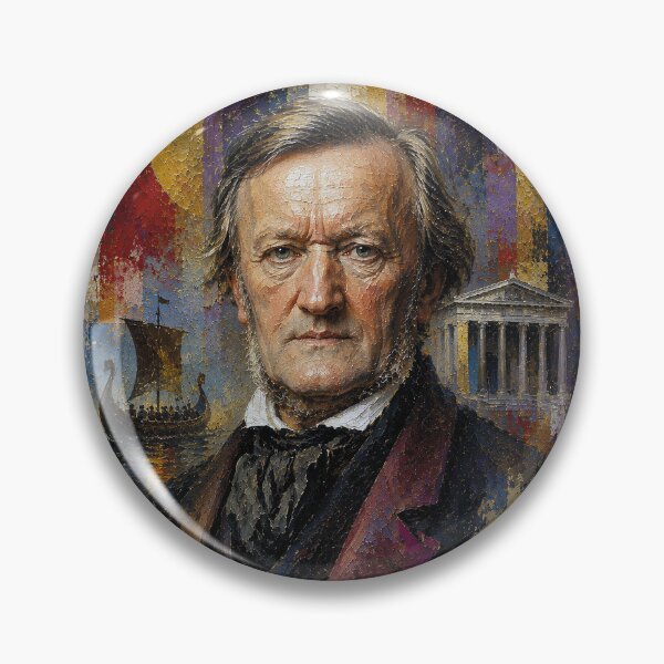 Item preview, Richard Wagner, German composer and conductor painting. designed and sold by GalleryKauffeld.