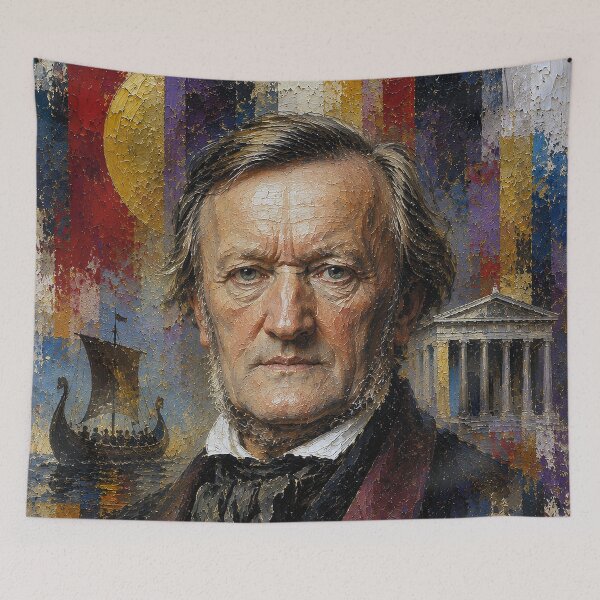 Item preview, Richard Wagner, German composer and conductor painting. designed and sold by GalleryKauffeld.