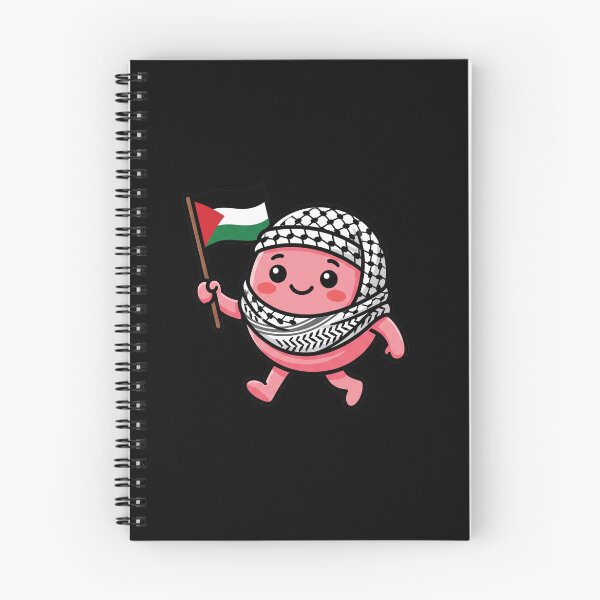 Item preview, Kawaii Keffiyeh Character Holding Palestine Flag Solidarity Mascot designed and sold by AdyKurniawan.