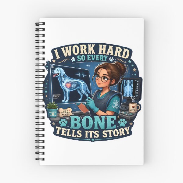Item preview, I Work Hard So Every Bone Tells Its Story – Veterinary Radiologist X-Ray Vet Cute designed and sold by Bettybee00.