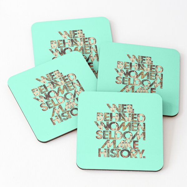 Item preview, Well Behaved Women Seldom Make History Retro Typography designed and sold by creativerooney.