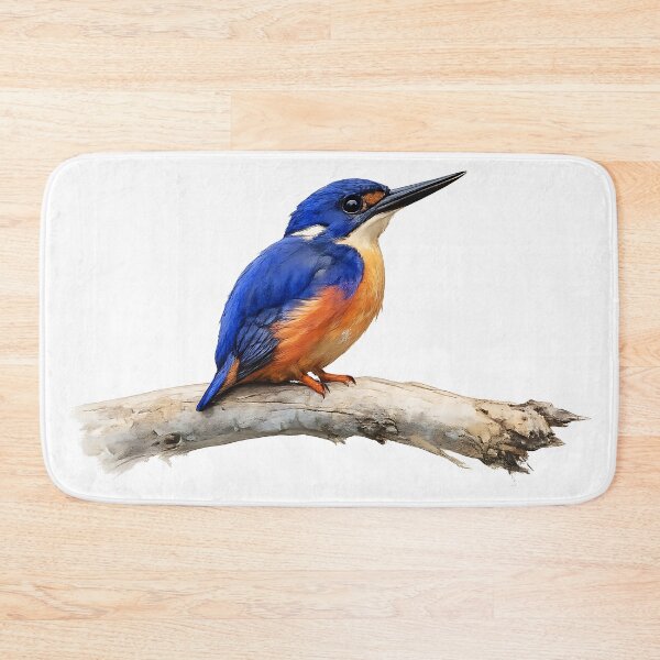 Item preview, Azure Kingfisher on a Branch — Watercolour designed and sold by Jaruart.