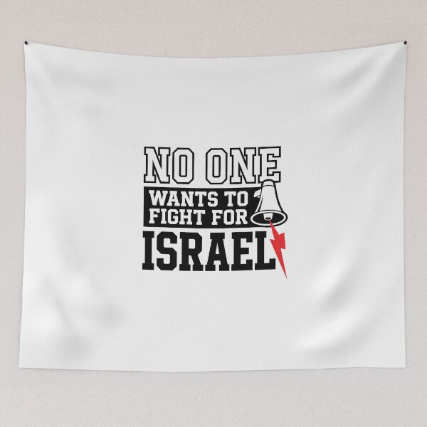 Item preview, No One Wants To Fight For Israel Megaphone Protest Typography designed and sold by AdyKurniawan.