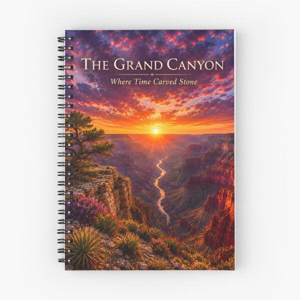 Item preview, The Grand Canyon – Where Time Carved Stone | Dramatic Sunset Landscape Art Print designed and sold by AtlasFactory.