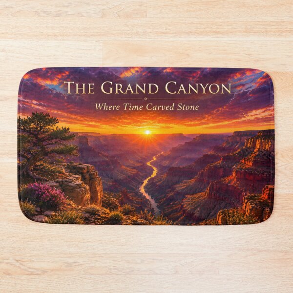 Item preview, The Grand Canyon – Where Time Carved Stone | Dramatic Sunset Landscape Art Print designed and sold by AtlasFactory.