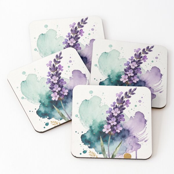 Item preview, Watercolor Lavender Botanical Art - Purple Floral Illustration designed and sold by Darlin8888.