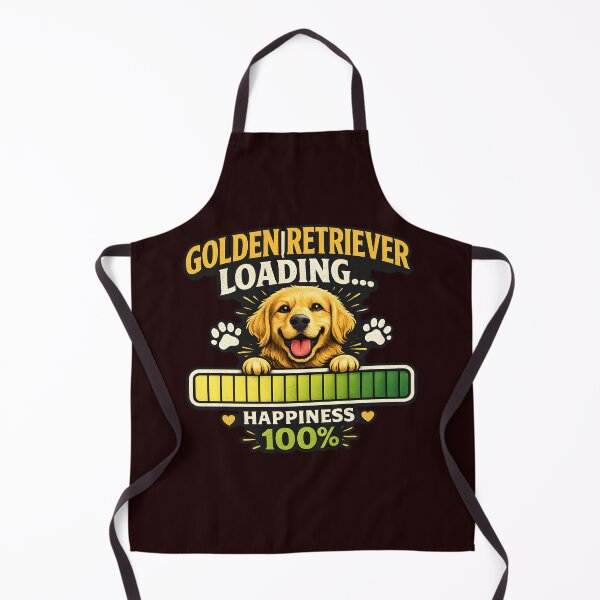 Item preview, Golden Retriever Loading Happiness 100% Funny Puppy Dog Lover Gift Design designed and sold by Sahil Randhawa.