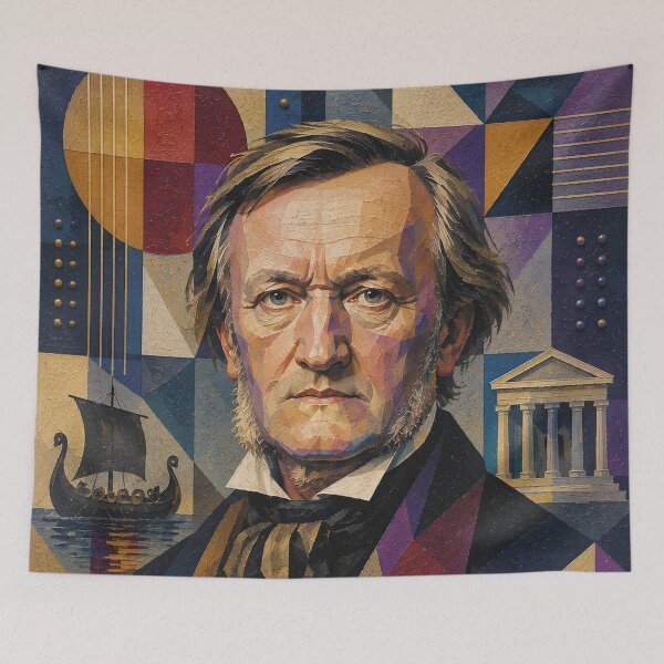 Item preview, Richard Wagner, German composer and conductor painting. designed and sold by GalleryKauffeld.