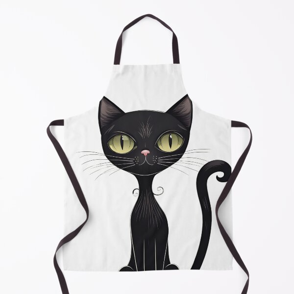 Item preview, Cute Black Cat with Big Eyes - Retro Vintage Aesthetic designed and sold by AdlArs.