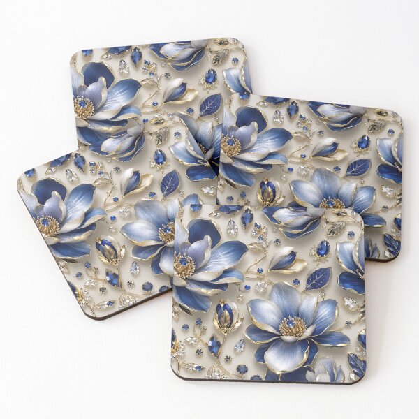 Aperçu de l'œuvre Saphir de luxe floral créée et vendue par FluffyGallery.