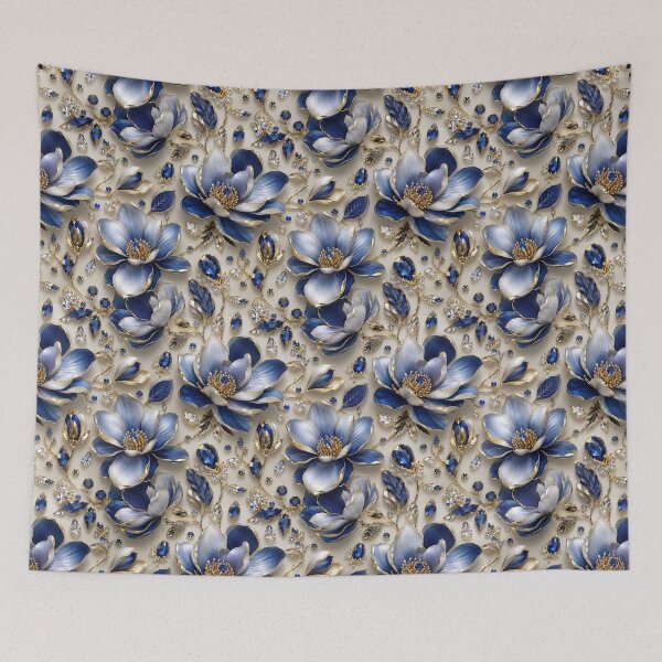 Item preview, Luxury Sapphire Floral designed and sold by FluffyGallery.