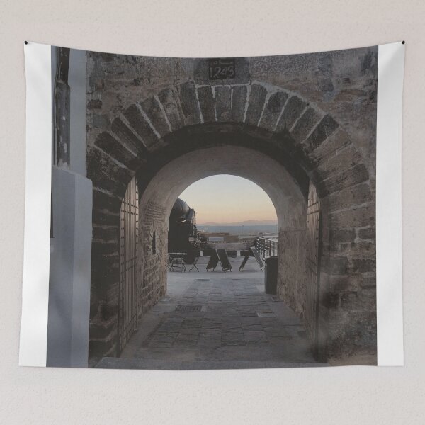 Item preview, Ancient Archway View to Strait of Gibraltar Tangier Poster designed and sold by ElBler.