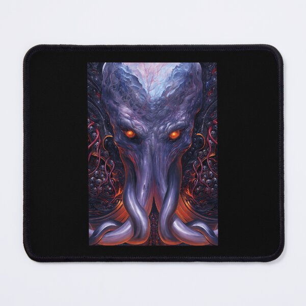 Item preview, Illithid Mind Flayer Purple Tentacles Fantasy Monster designed and sold by FloweredSkulls.