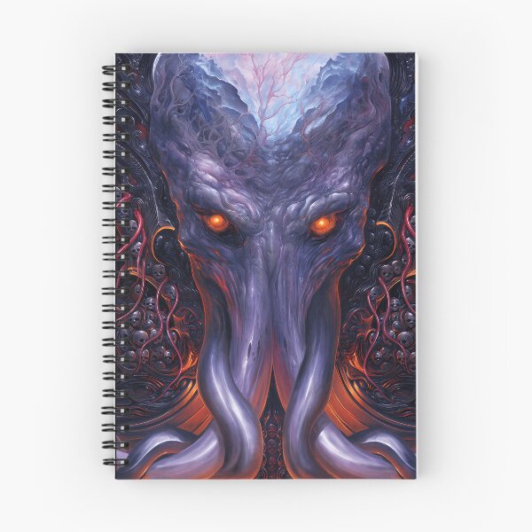 Artikelvorschau, Illithiden-Gedankenschinder mit violetten Tentakeln – Fantasy-Monster entworfen und verkauft von FloweredSkulls.