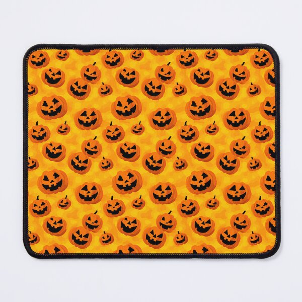 Item preview, Painterly Spooky Pumpkin Pattern On Orange designed and sold by igraphixart.