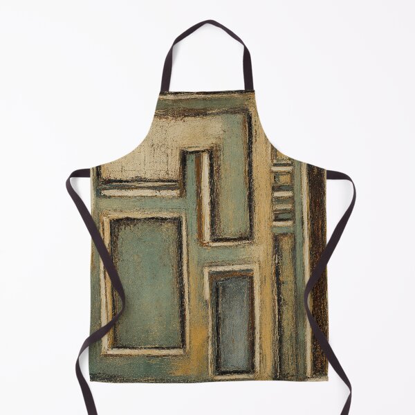 Item preview, Abstract geometric composition with a blue-green and beige wood effect designed and sold by Ingorgia Studio.