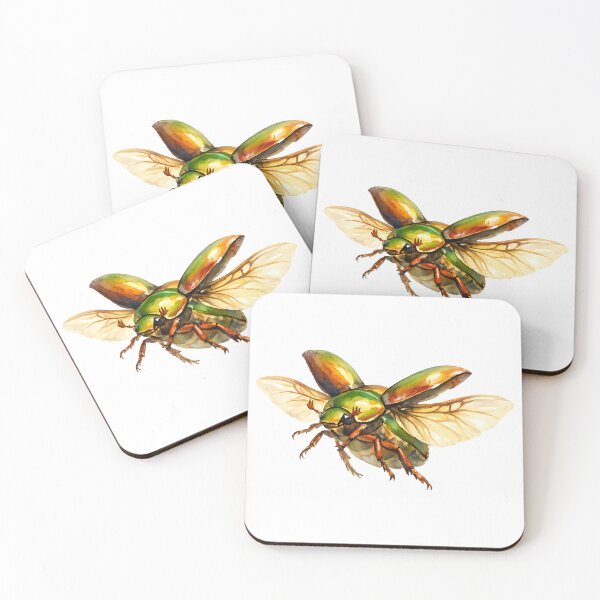 Item preview, Christmas Beetle in Flight — Watercolour designed and sold by Jaruart.