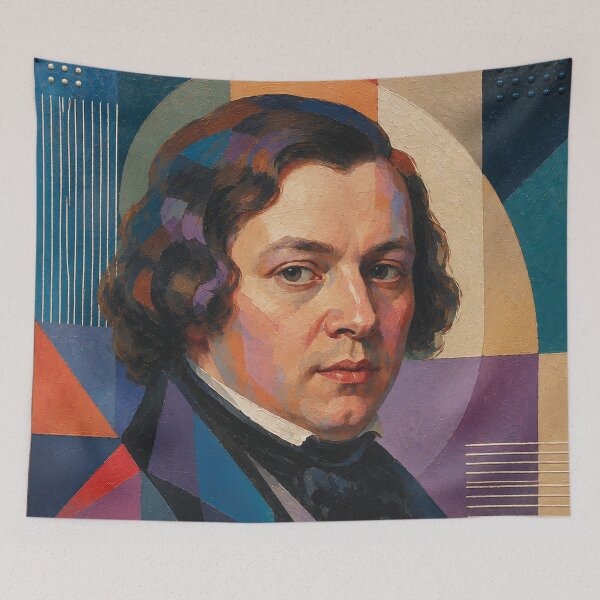 Item preview, Robert Schumann, German composer and pianist painting. designed and sold by GalleryKauffeld.