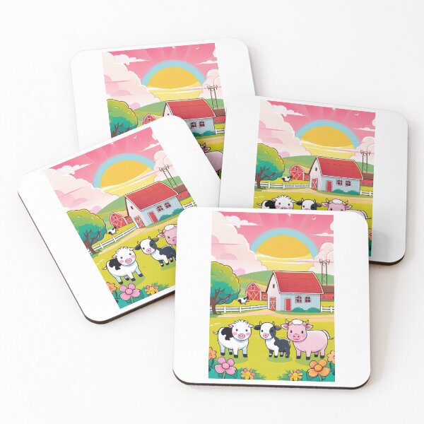 Item preview, Illustration - Farm Animals, Children's Country Idyll designed and sold by AnimeShin.