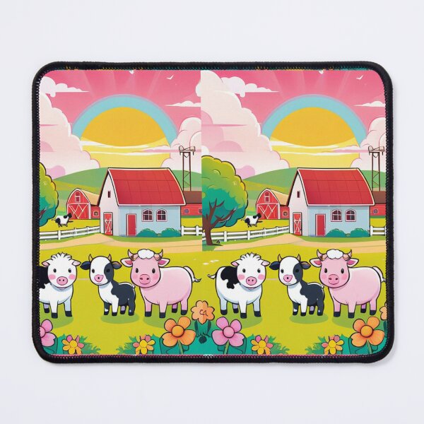 Item preview, Illustration - Farm Animals, Children's Country Idyll designed and sold by AnimeShin.