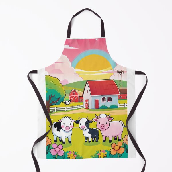 Item preview, Illustration - Farm Animals, Children's Country Idyll designed and sold by AnimeShin.