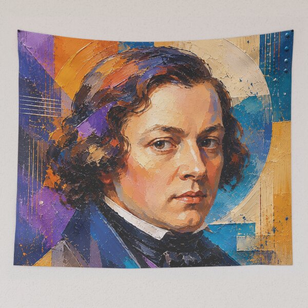 Item preview, Robert Schumann, German composer and pianist painting. designed and sold by GalleryKauffeld.
