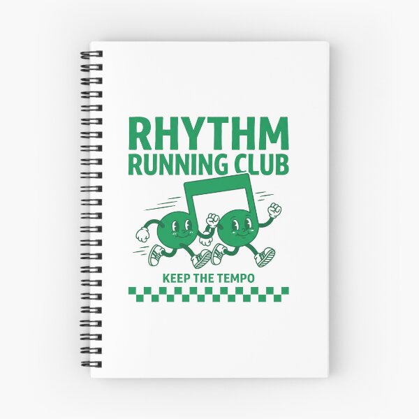 Item preview, Rhythm Running Club Retro 1930s Rubber Hose Music Notes designed and sold by AdyKurniawan.
