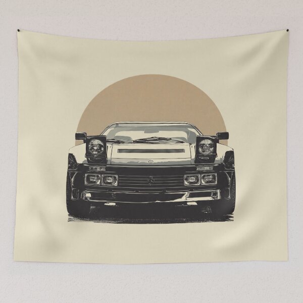 Item preview, Vintage Retro Supercar Pop Up Headlights Italian Legend Art designed and sold by Late Theory.
