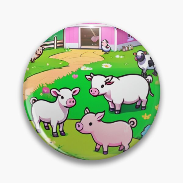 Item preview, Illustration - Farm for Children, Colorful Cartoon Style designed and sold by AnimeShin.
