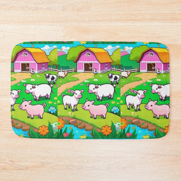 Item preview, Illustration - Farm for Children, Colorful Cartoon Style designed and sold by AnimeShin.