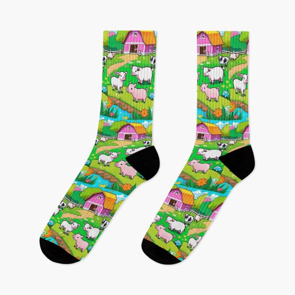 Item preview, Illustration - Farm for Children, Colorful Cartoon Style designed and sold by AnimeShin.