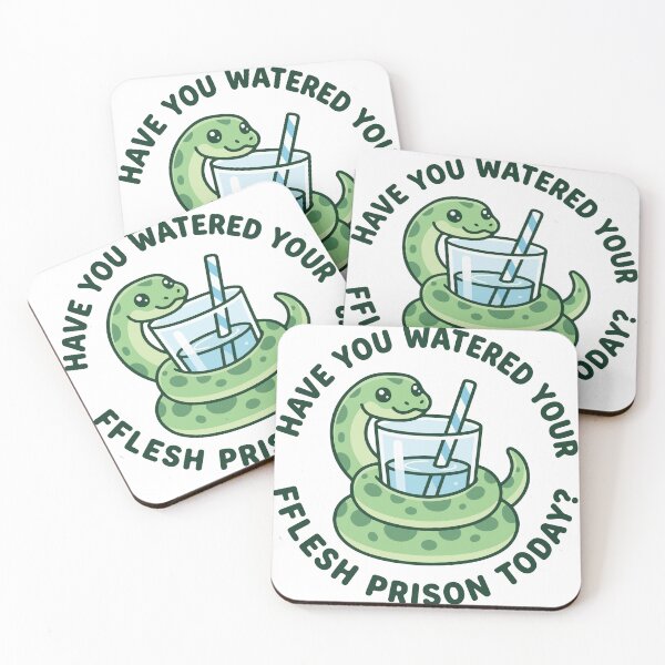 Item preview, Have You Watered Your Flesh Prison Today Cute Snake designed and sold by raedattia.