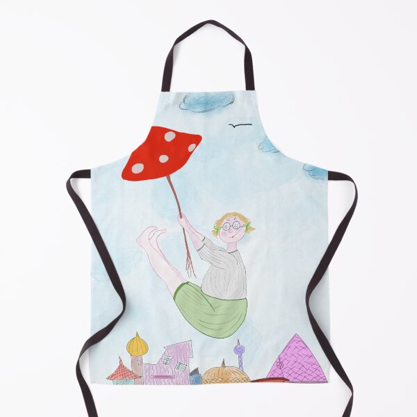 Item preview, Whimsical Flight with a Mushroom Umbrella designed and sold by The Whimsy Nest Art.