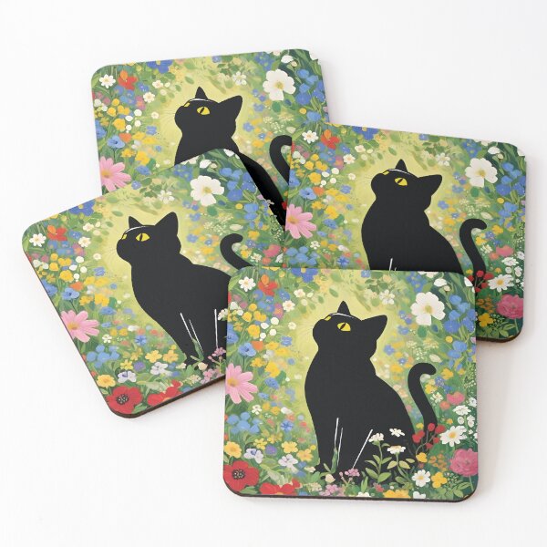 Item preview, Klimt Cat in Flower Garden  designed and sold by PurrfectHome.