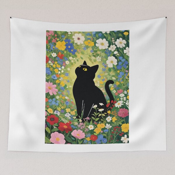 Item preview, Klimt Cat in Flower Garden  designed and sold by PurrfectHome.