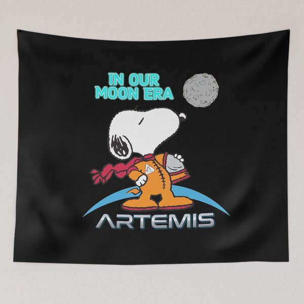 Item preview, Snoopy In Our Moon Era Artemis Space  designed and sold by catlolistore.