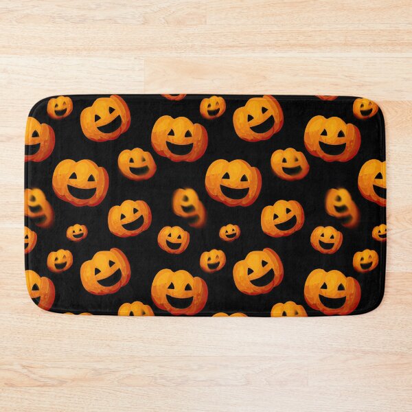Item preview, 3D Glossy Pumpkins Floating On Black designed and sold by igraphixart.