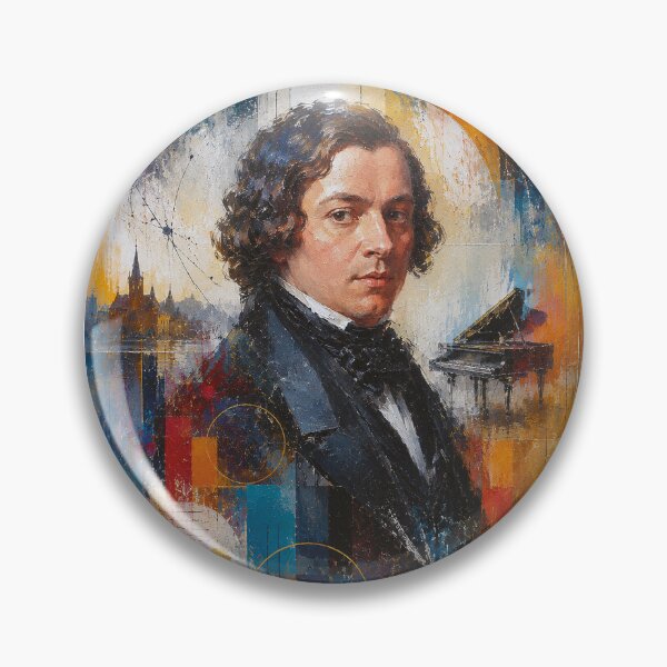 Item preview, German composer and pianist Robert Schumann painting. designed and sold by GalleryKauffeld.